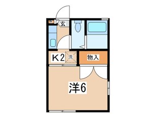 メゾンソレイユ２の物件間取画像